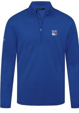 New York Rangers  NHL Men's Quarter-Zip XXL Levelwear Blue Heron Insignia Core